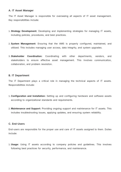 Free IT Asset Management Template to Edit Online