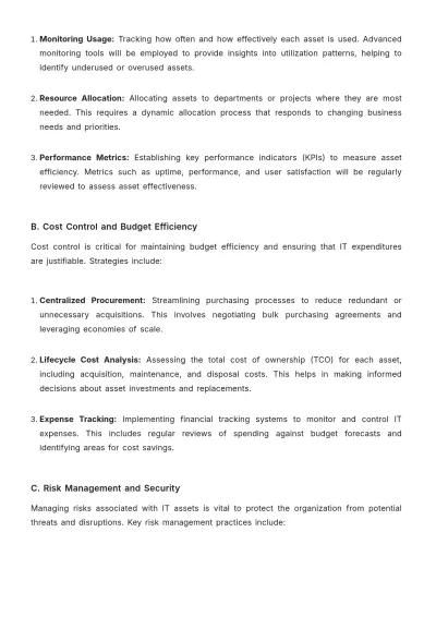 Free IT Asset Management Template to Edit Online
