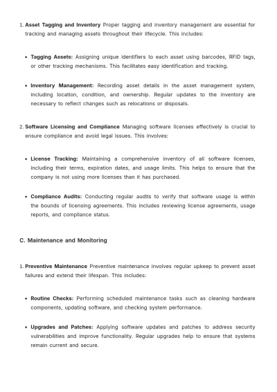 Free IT Asset Management Template to Edit Online