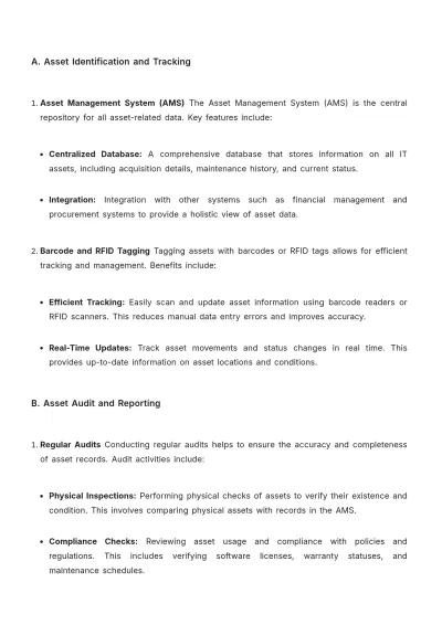 Free IT Asset Management Template to Edit Online