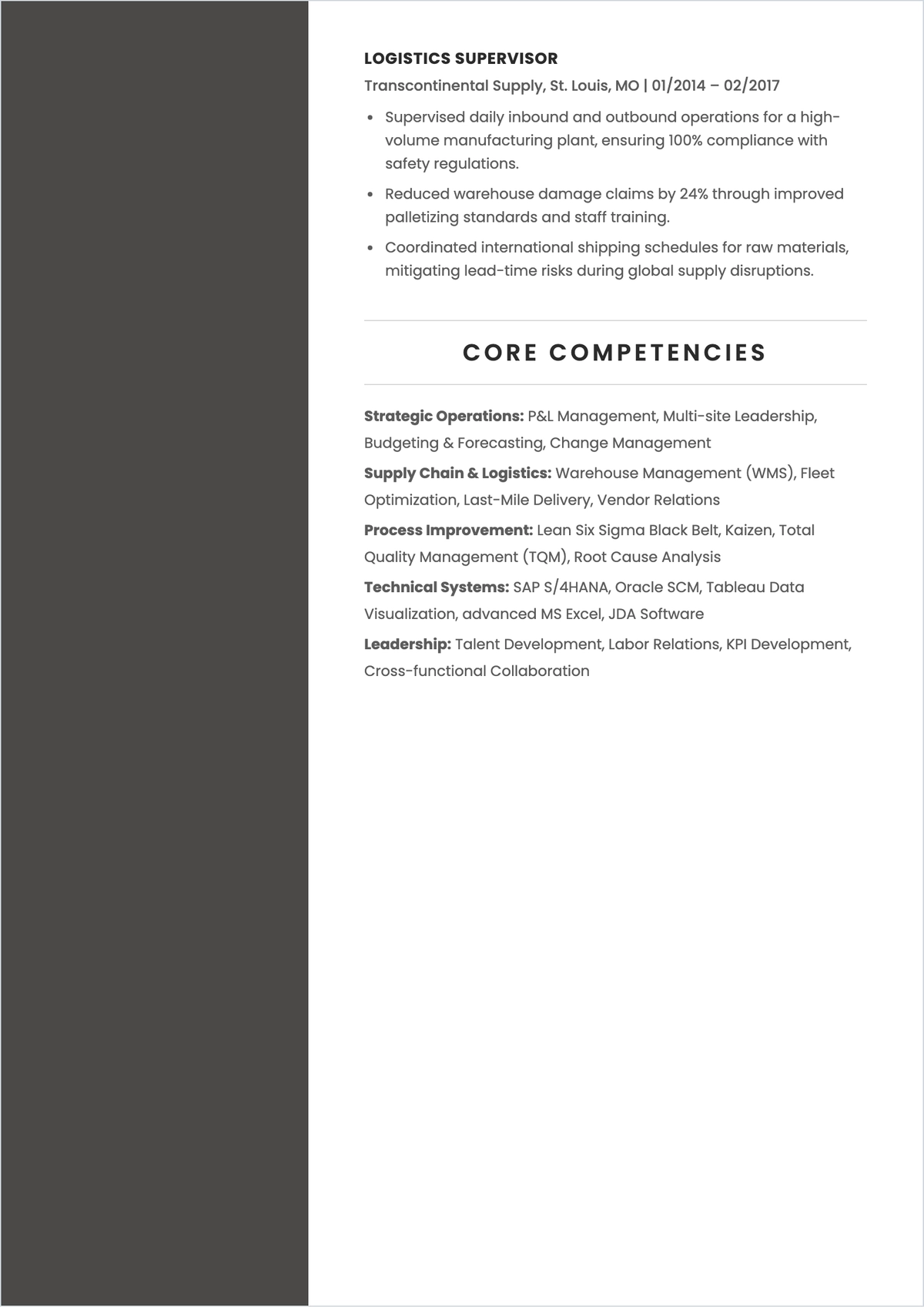 Free Detailed CV Two-Page ATS Resume Template, AI Resume Builder