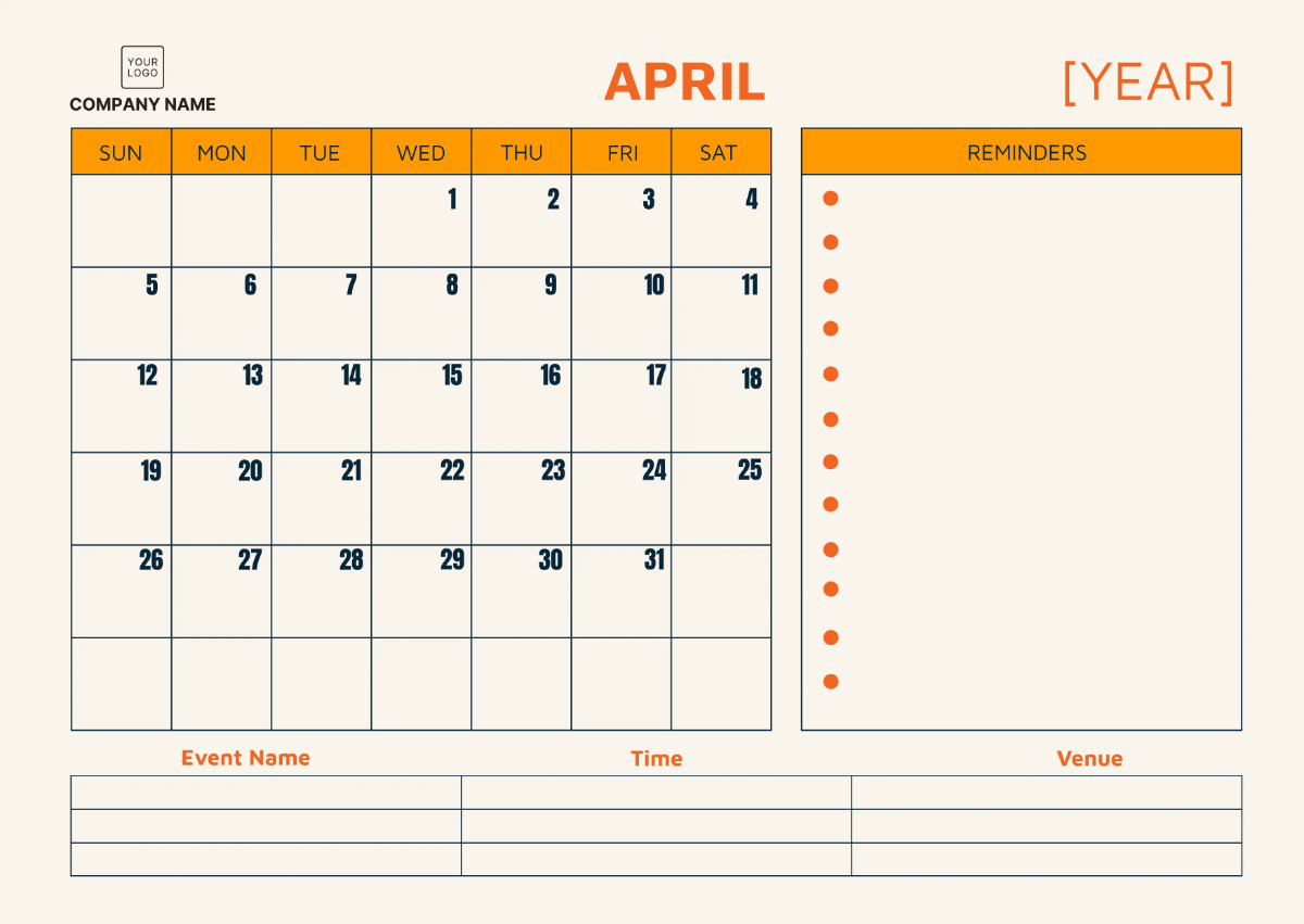 Free Nursing Home Staff Activity Calendar Template to Edit Online