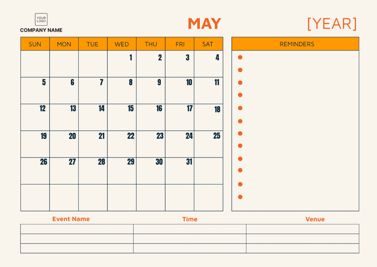 Free Nursing Home Staff Activity Calendar Template to Edit Online
