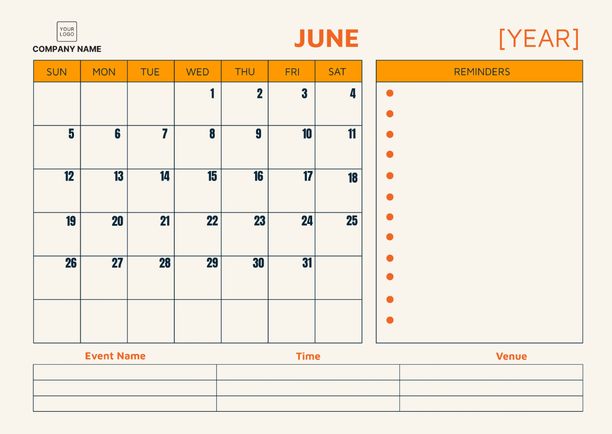Free Nursing Home Staff Activity Calendar Template to Edit Online