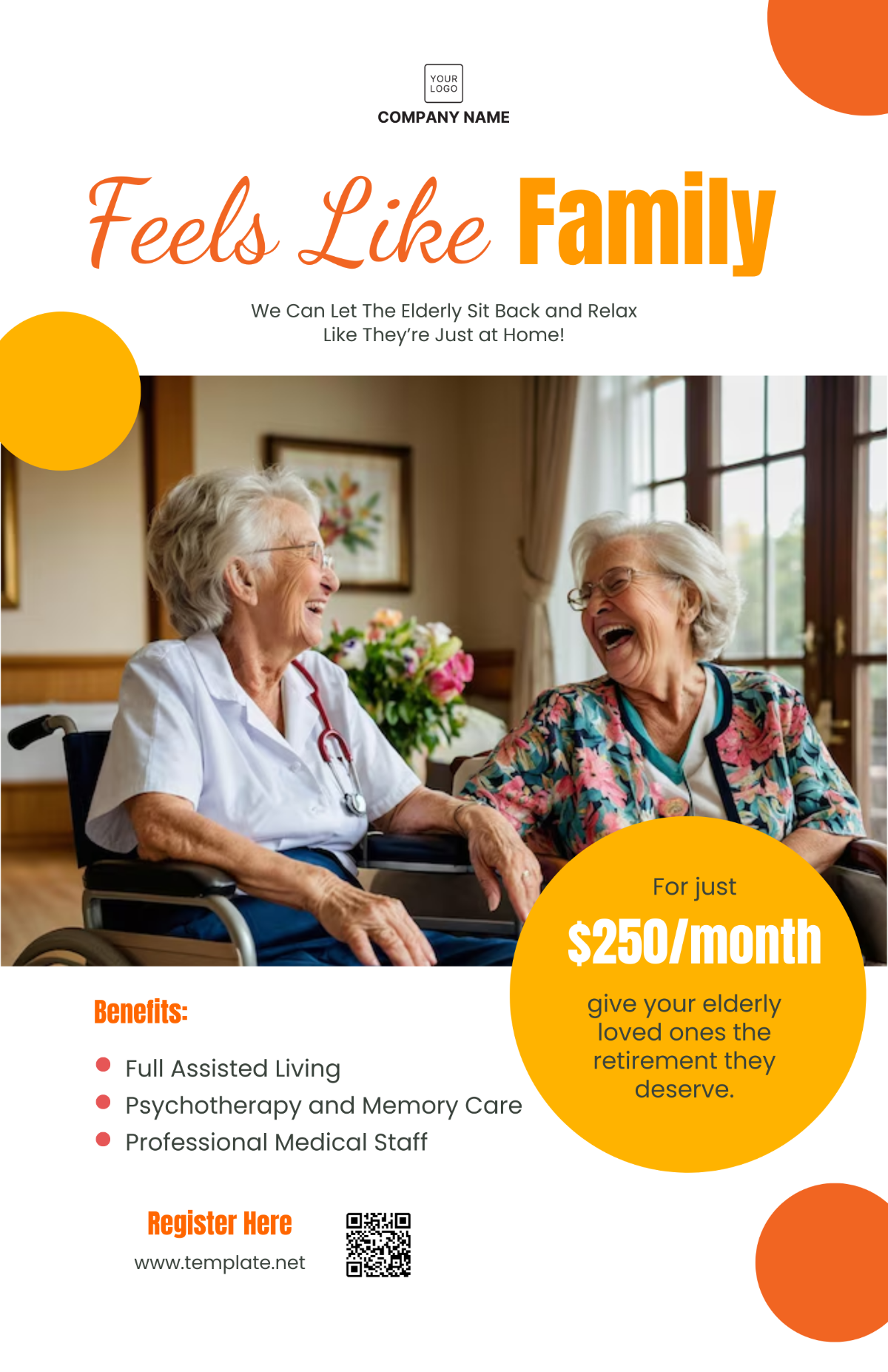 Nursing Home Poster Template - Edit Online & Download