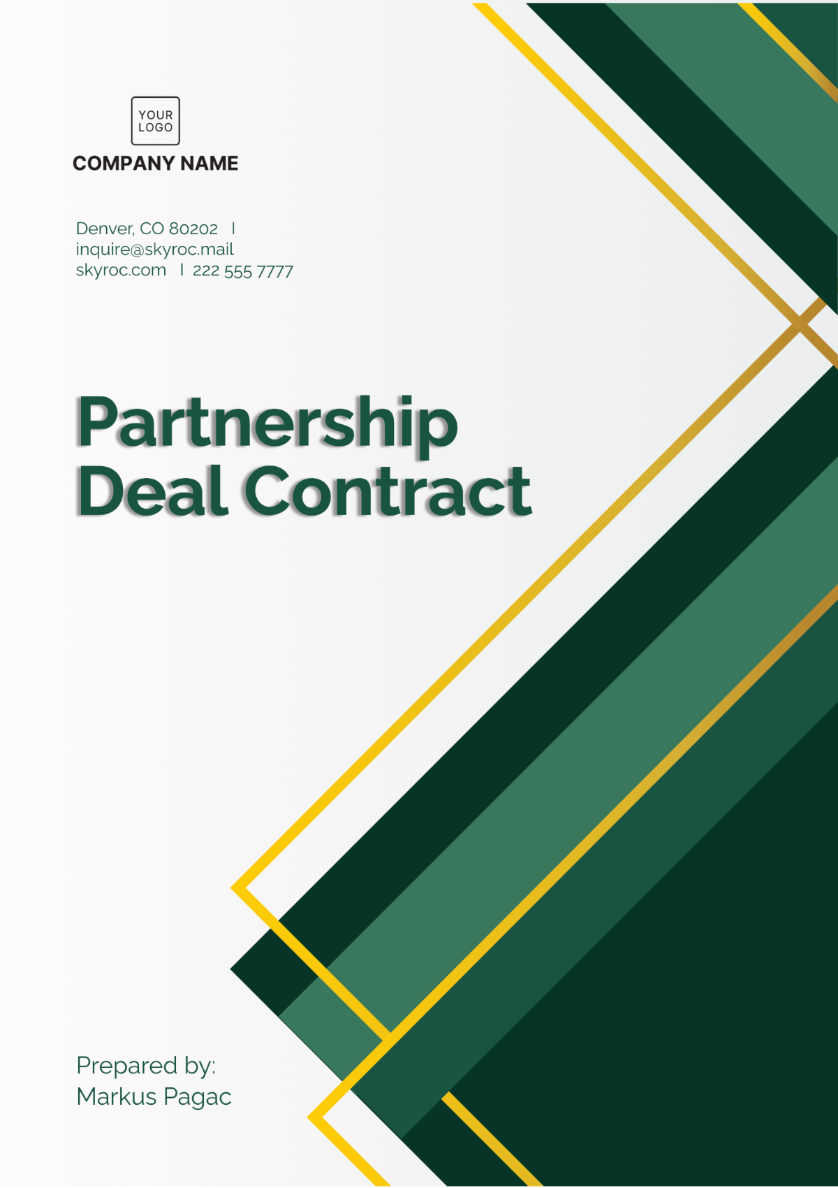 Partnership Deal Contract Template