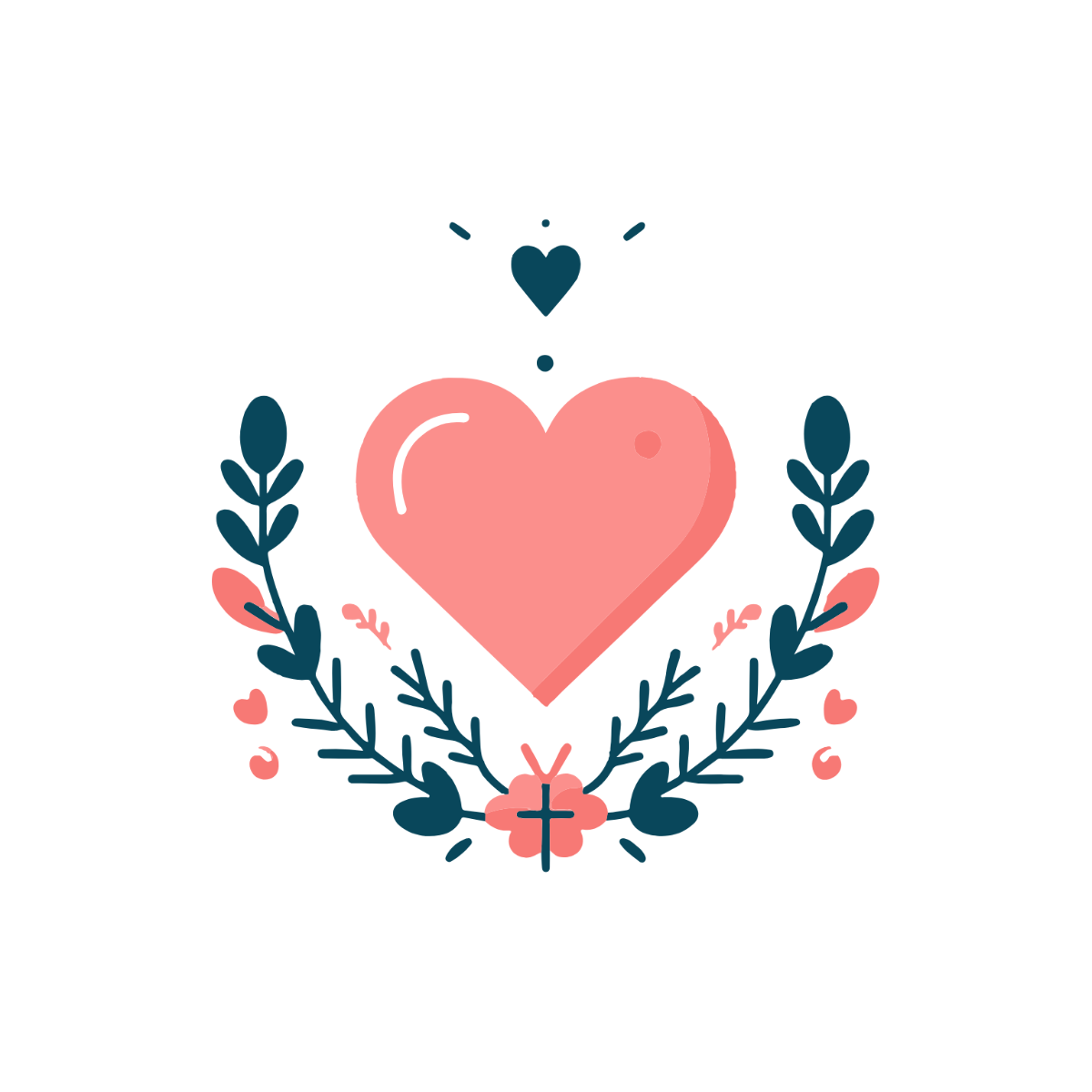 Heart Wedding Clipart - Edit Online & Download