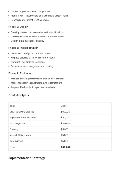 Free Sample Budget Proposal Template to Edit Online
