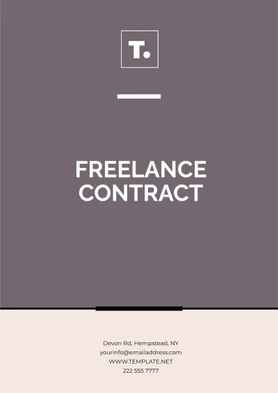 Free Freelance Contract Format Template to Edit Online