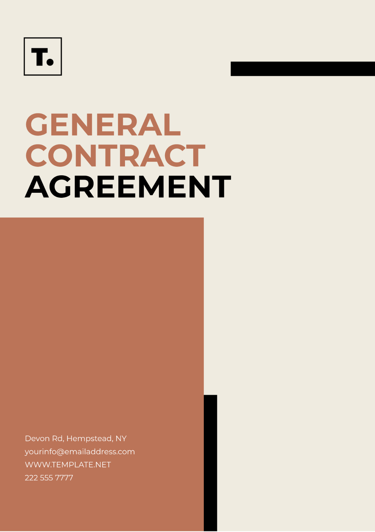 Free General Contract Agreement Template - Edit Online & Download ...