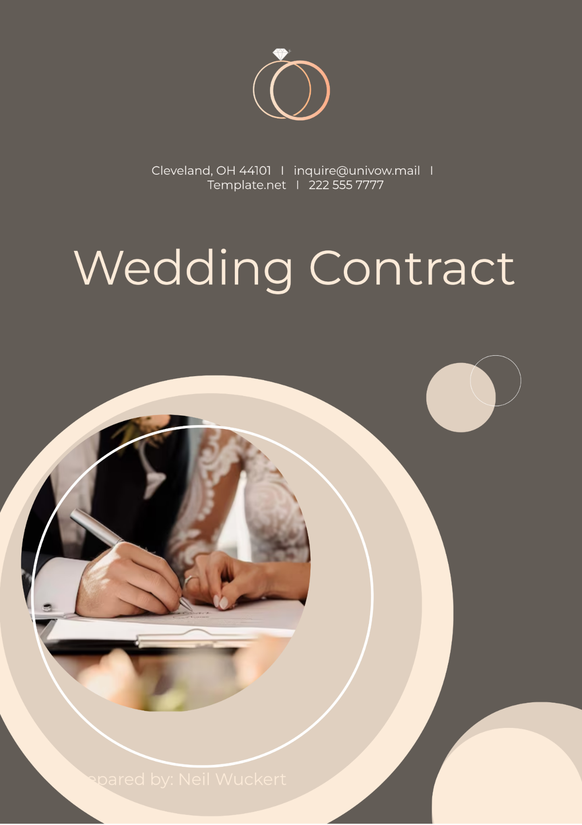 Wedding Contract Template