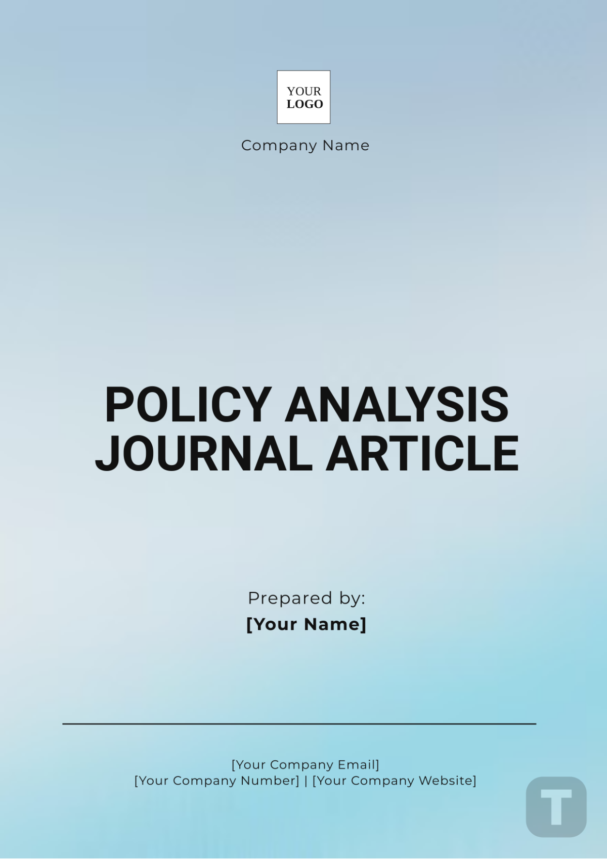 Policy Analysis Journal Article Template - Edit Online & Download