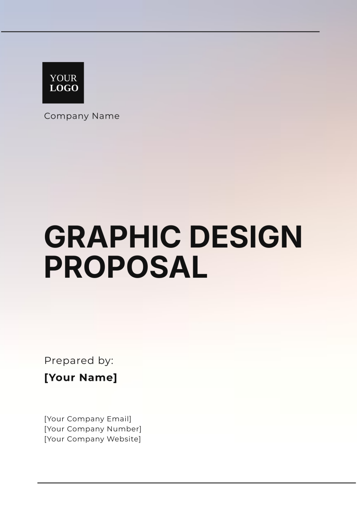 Graphic Design Proposal Template