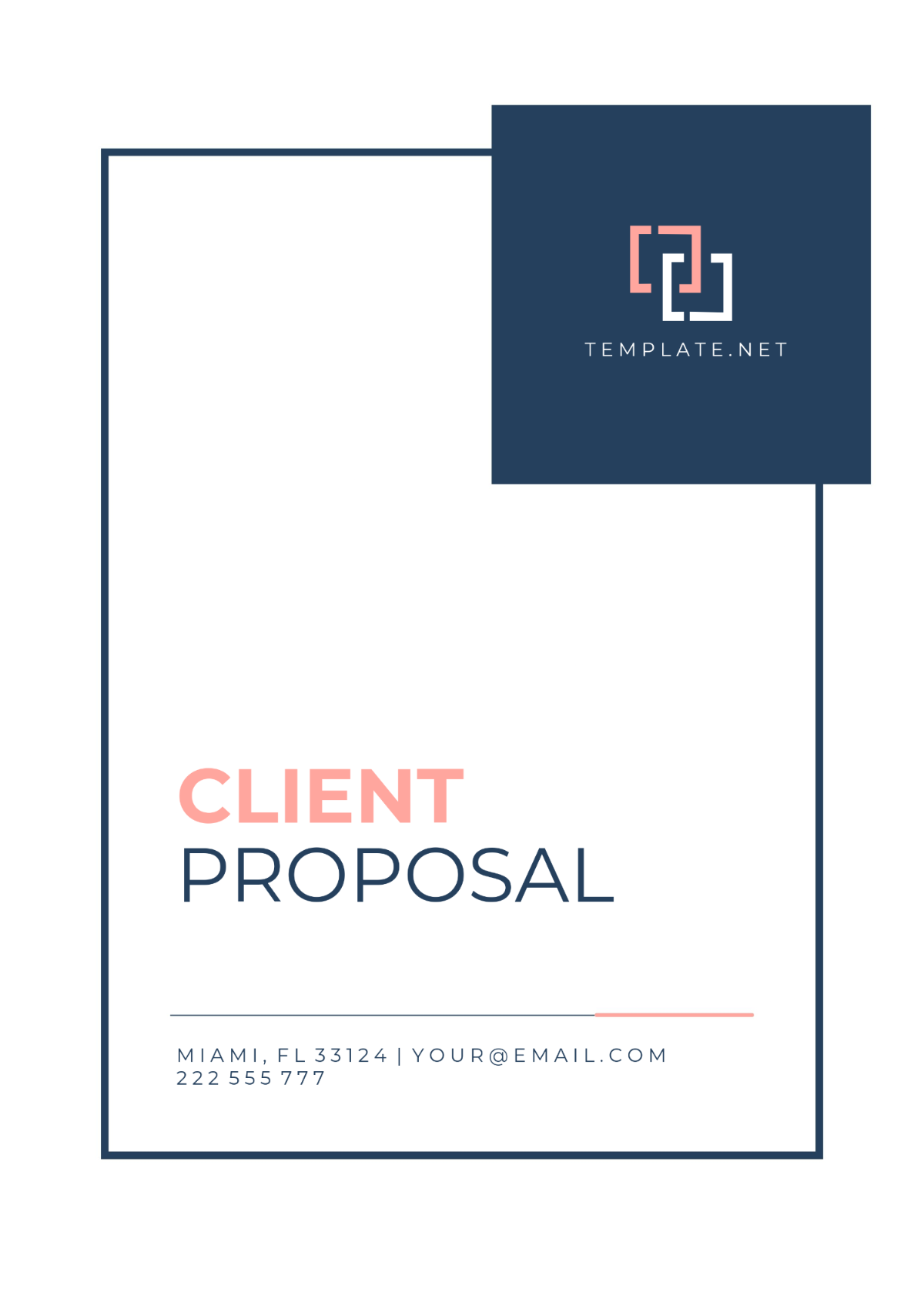 Blank Client Proposal Template - Edit Online & Download