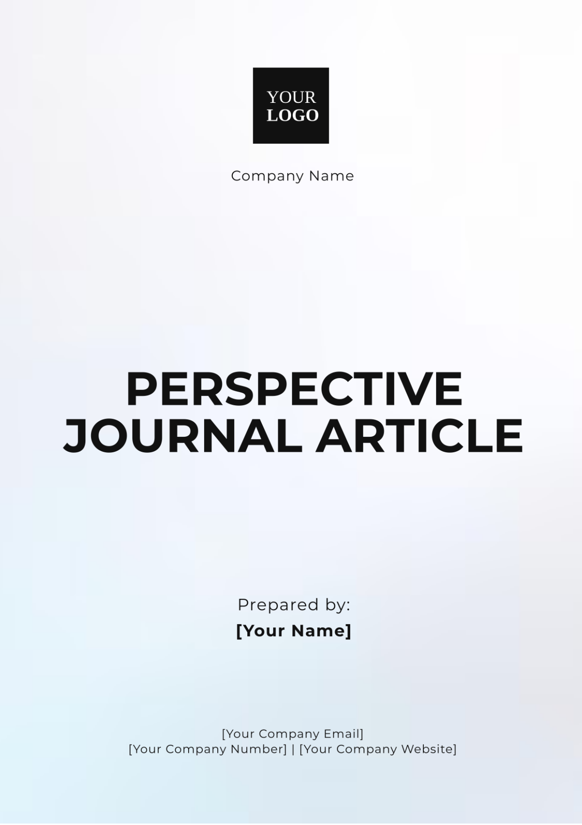 Perspective Journal Article Template - Edit Online & Download