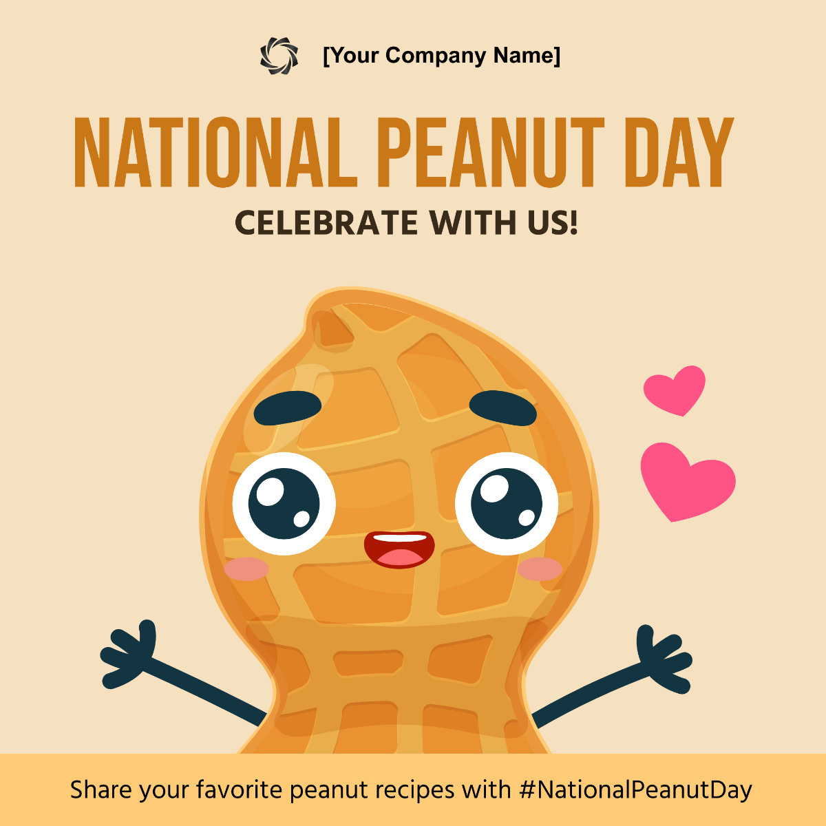 National Peanut Day Template - Edit Online & Download