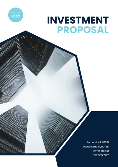 Free Investment Proposal Template to Edit Online