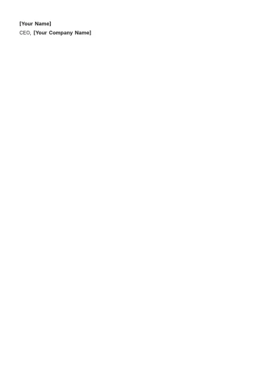 Free Investment Proposal Template to Edit Online