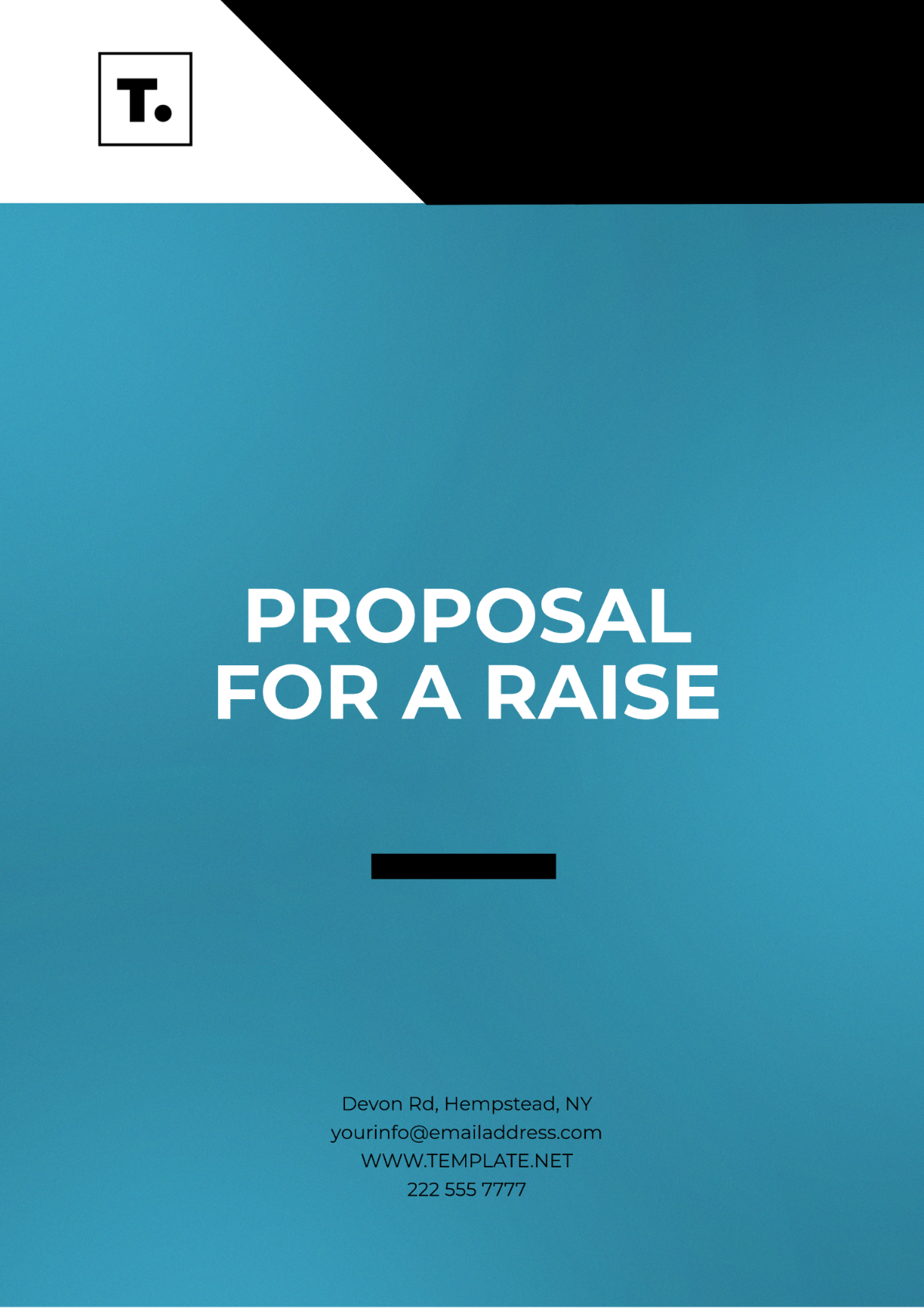 Proposal for a Raise Layout Template - Edit Online & Download