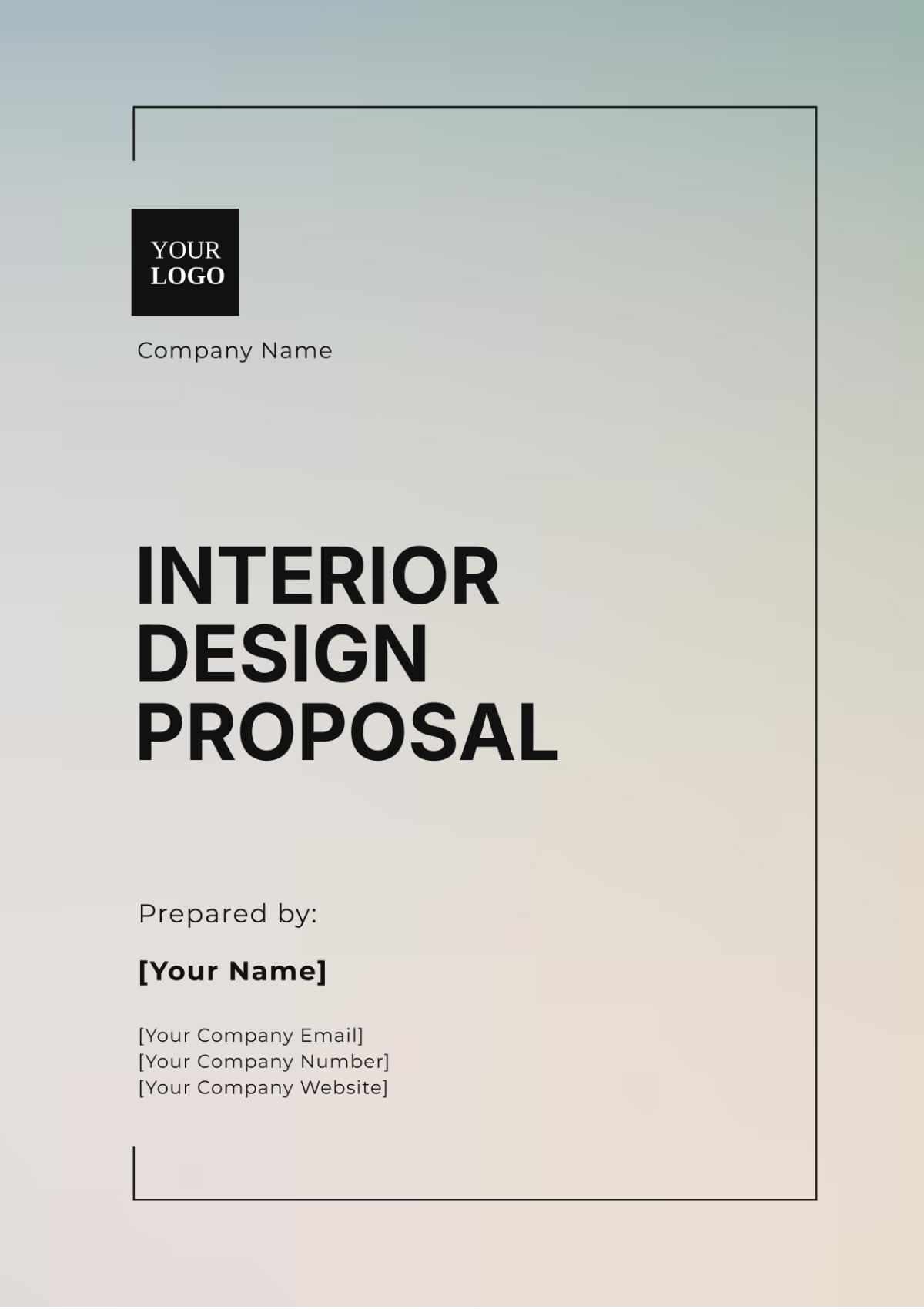 Interior Design Proposal Template