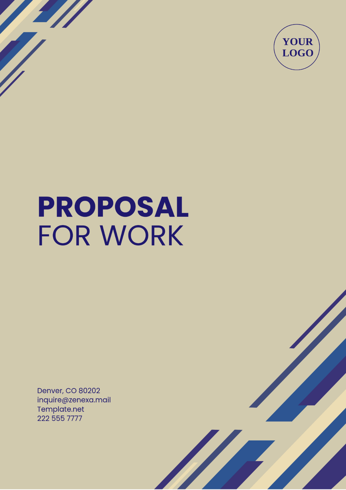 Proposal for Work Template - Edit Online & Download