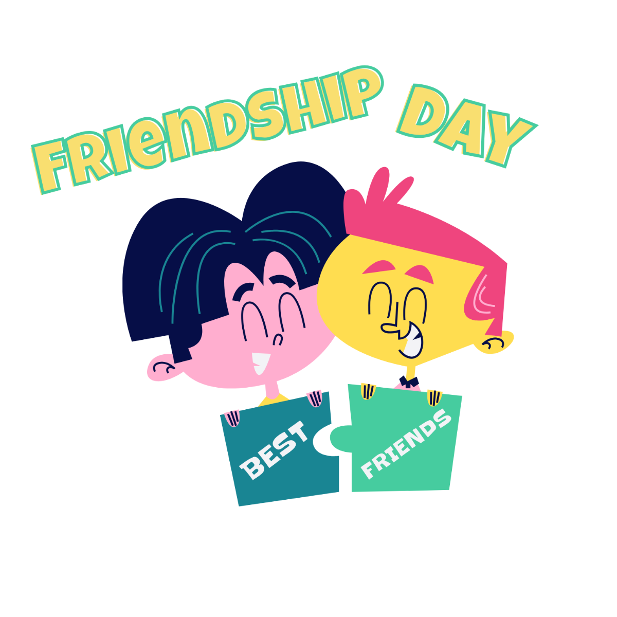 Editable Friendship Day Clipart - Edit Online | Template.net