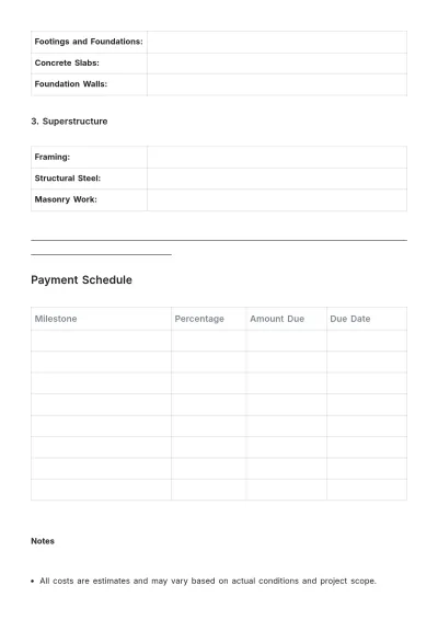 Free Construction Budget Template to Edit Online | Template.net to Edit Online