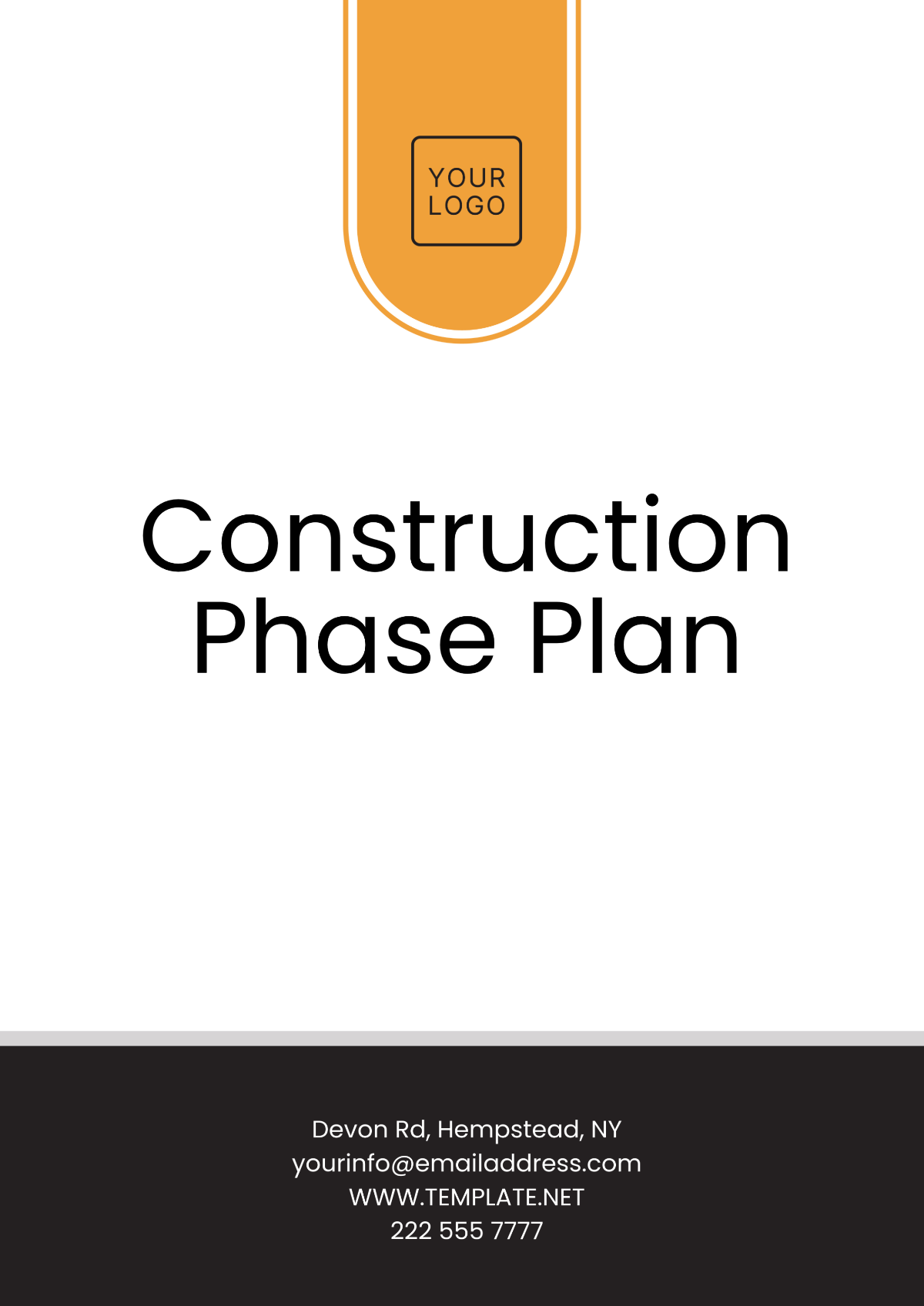 Free Construction Plan Templates Editable And Printable