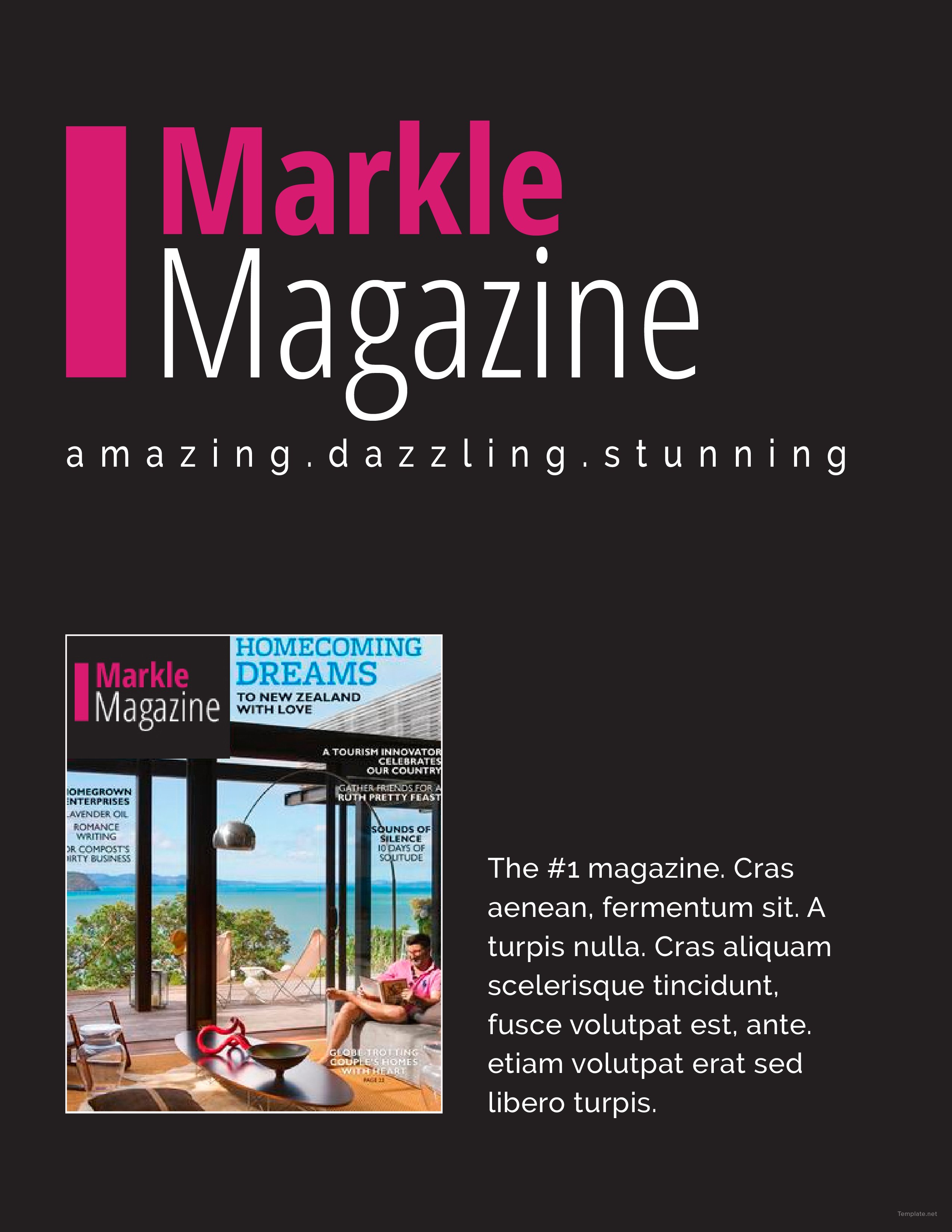 Magazine Media Kit Template in Microsoft Word, Apple Pages ...