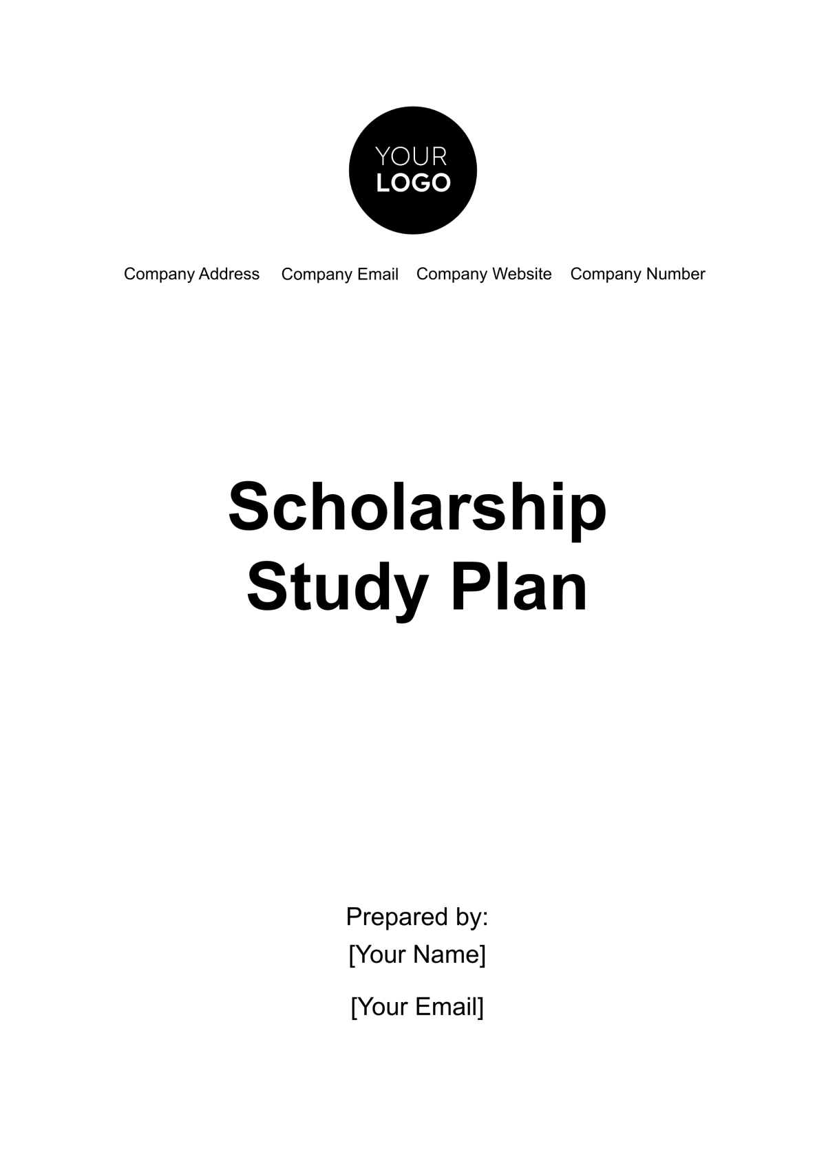 Scholarship Study Plan Template - Edit Online & Download