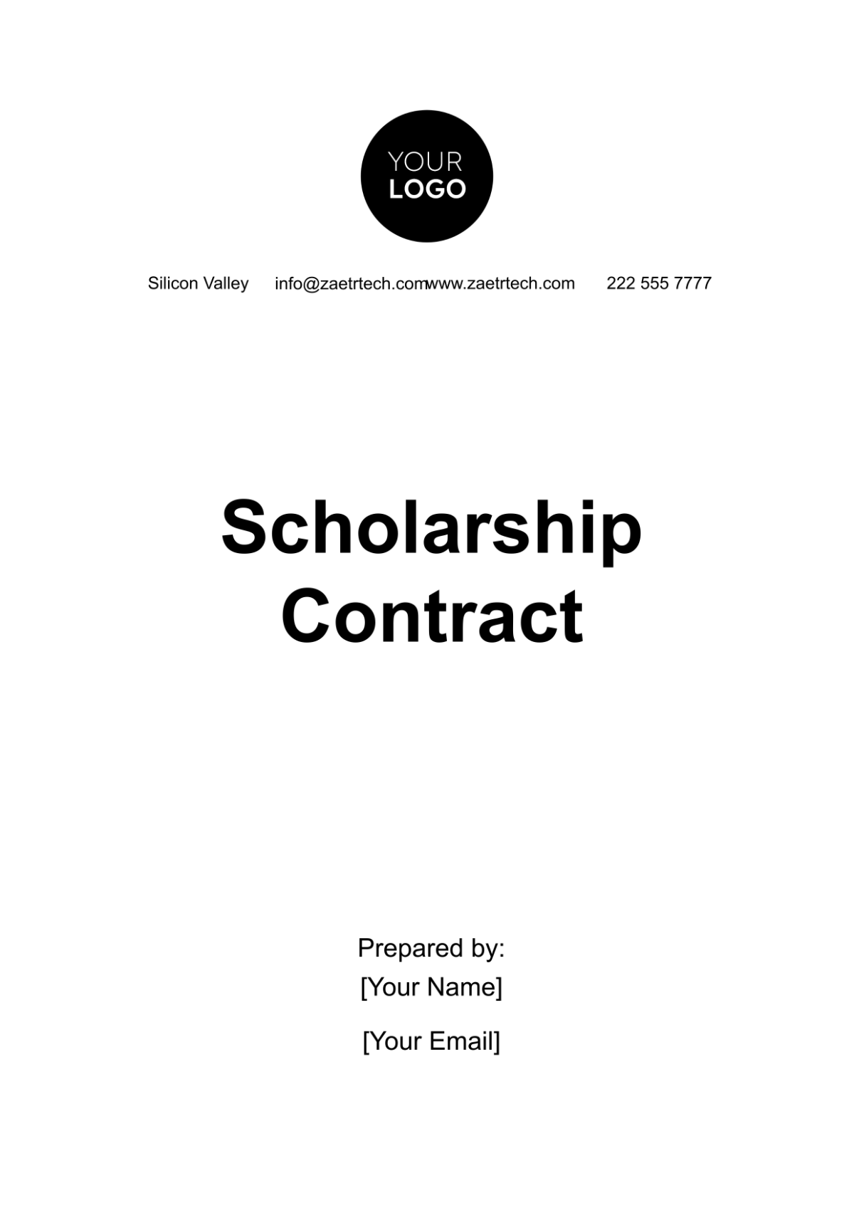 Scholarship Contract Template - Edit Online & Download