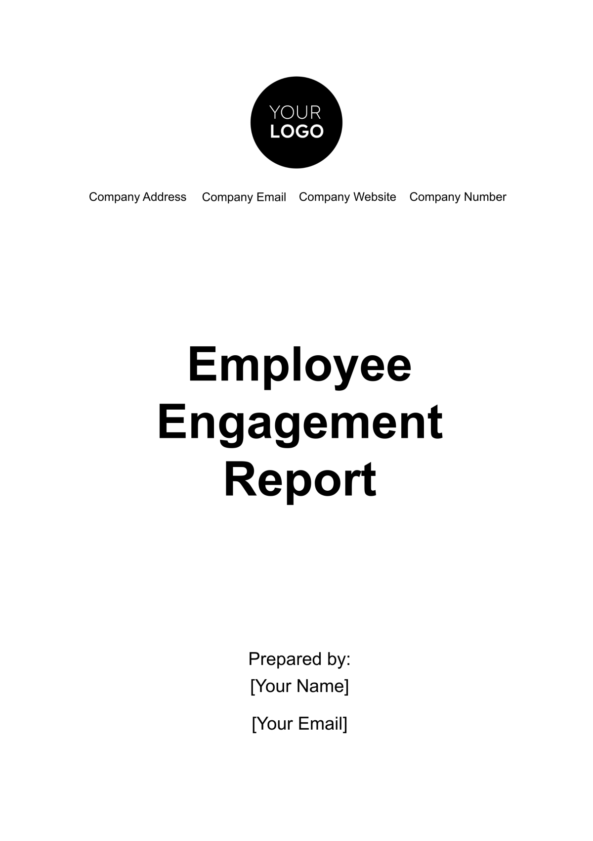 Free Employee Engagement Report Template