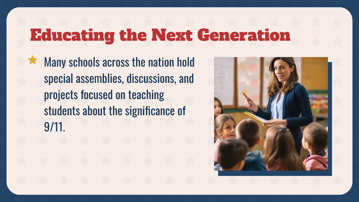 Free Patriot Day Presentation Template to Edit Online