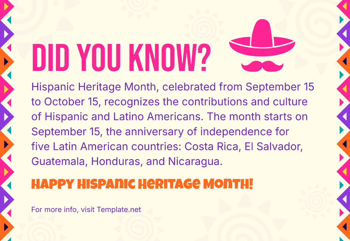 Hispanic Heritage Month Trivia