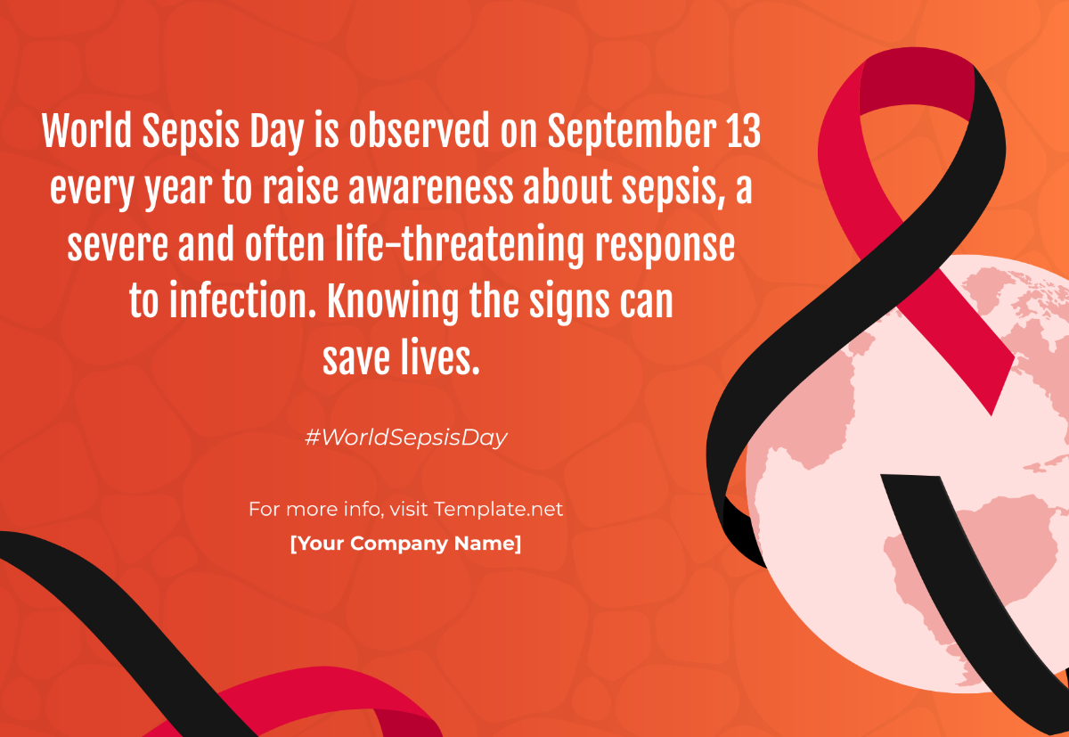 What and when is World Sepsis Day? Template - Edit Online & Download