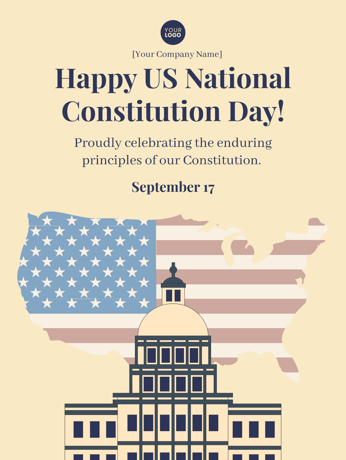 US National Constitution Day Template - Edit Online & Download