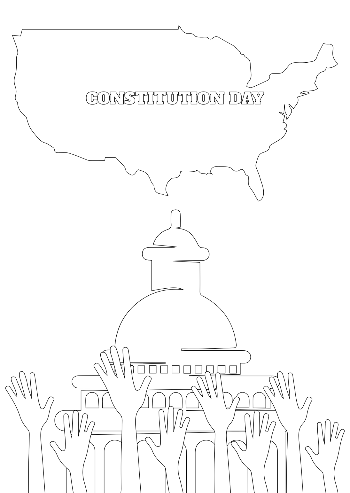 Constitution Day Drawing Template - Edit Online & Download