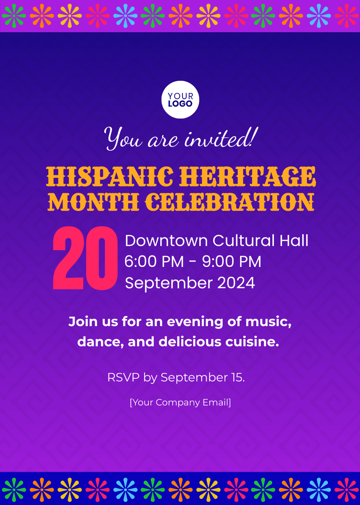 Hispanic Heritage Month Invitation