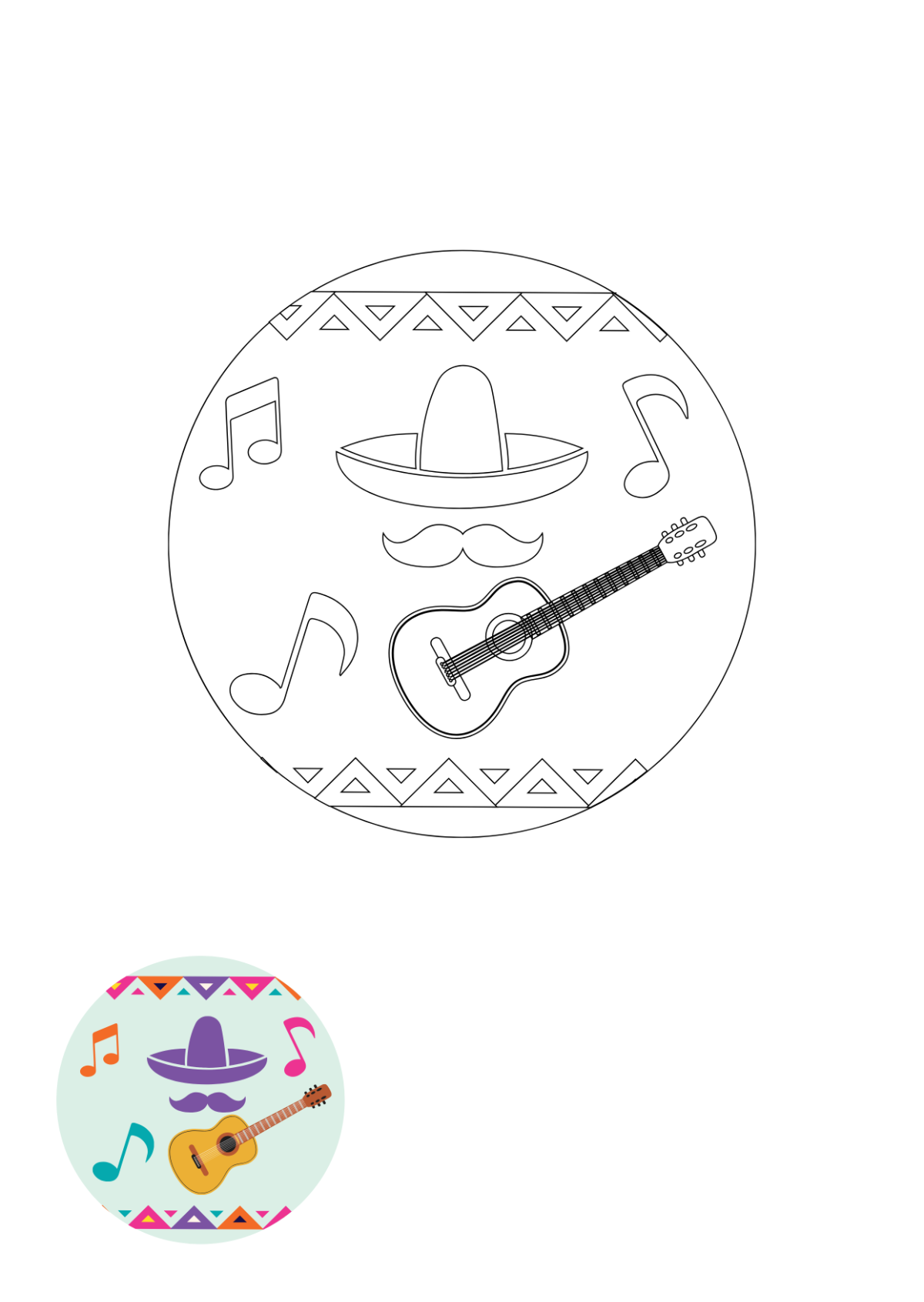 Hispanic Heritage Month Coloring Page