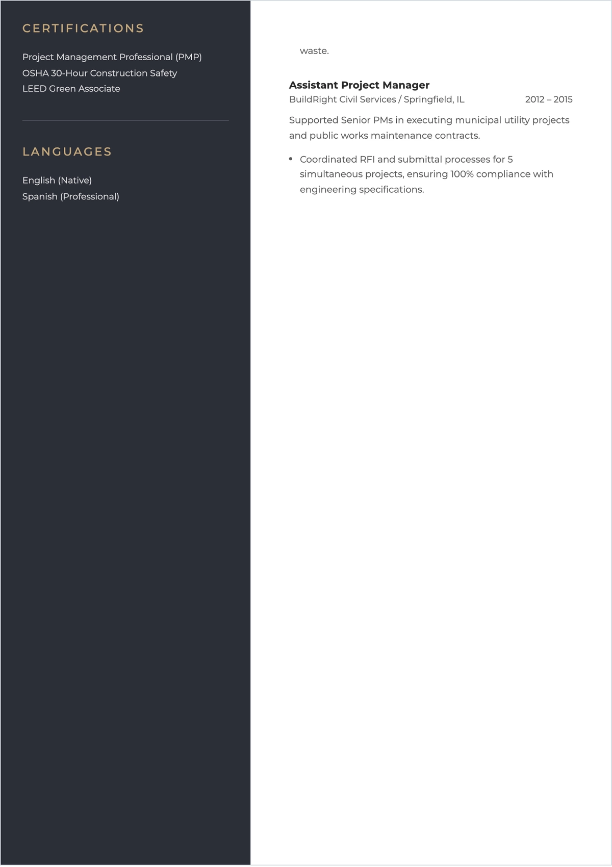 Free Good ATS Resume Template, AI Resume Builder
