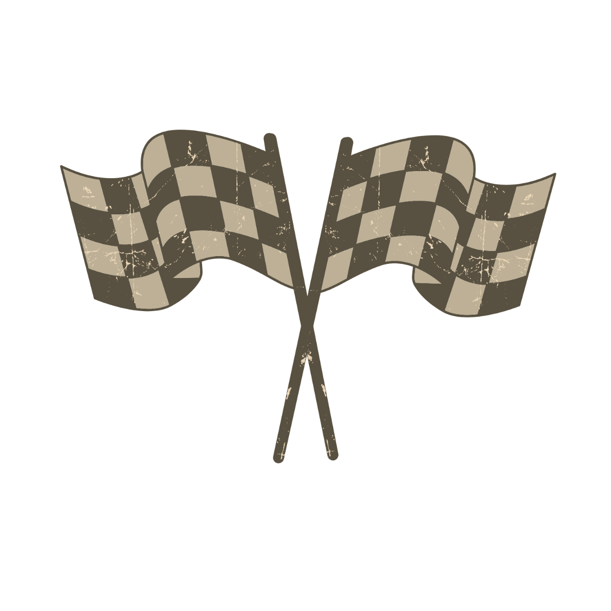 Vintage Racing Flag Clipart