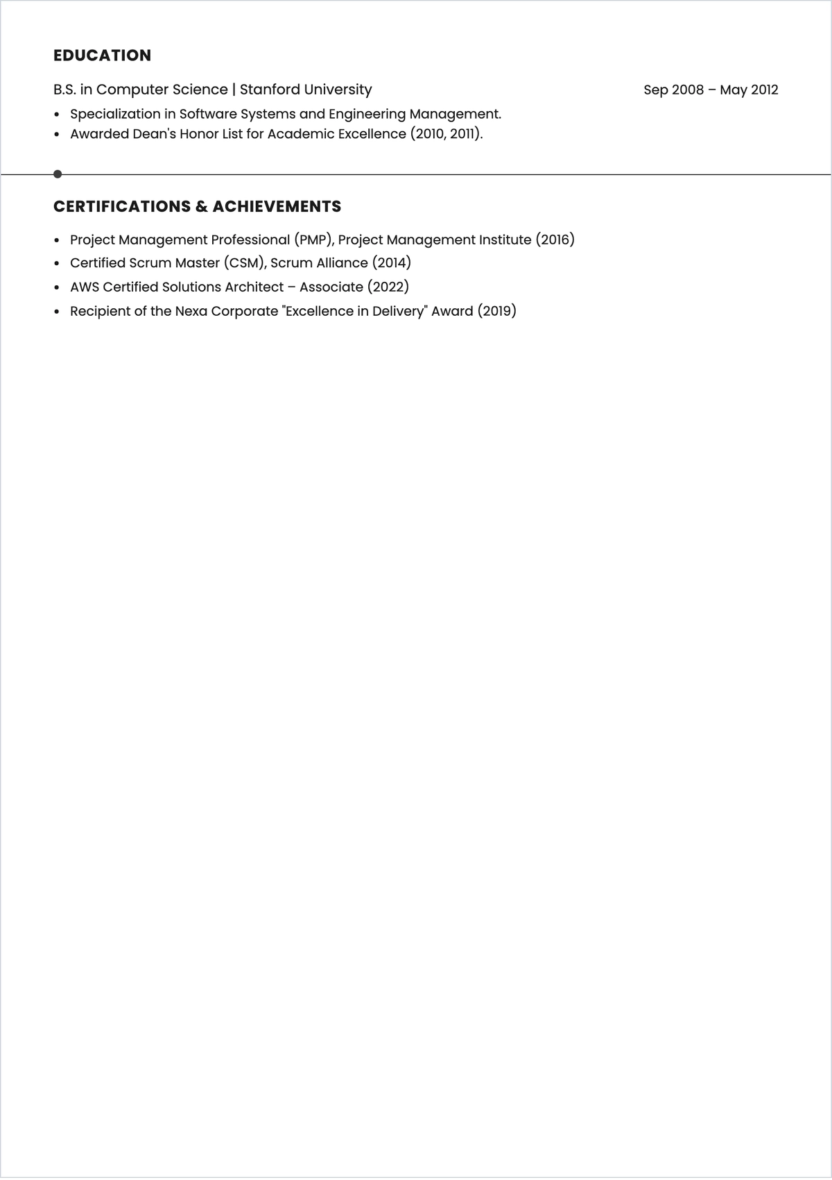 Free Winning ATS Resume Outline Template, AI Resume Builder