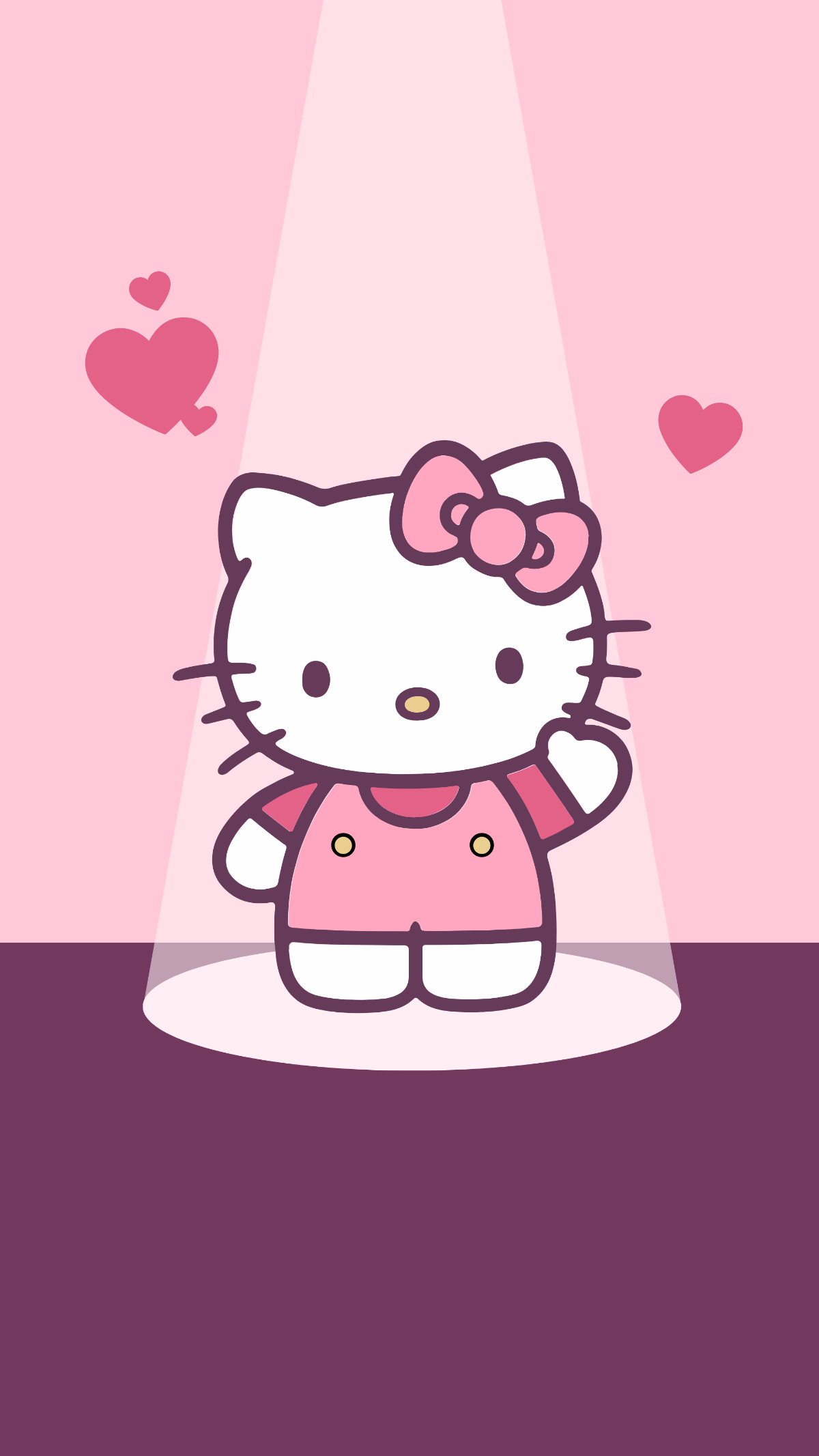 Pink Hello Kitty Wallpaper - Edit Online & Download