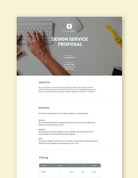 7+ FREE Simple Proposal Templates - Word | Template.net