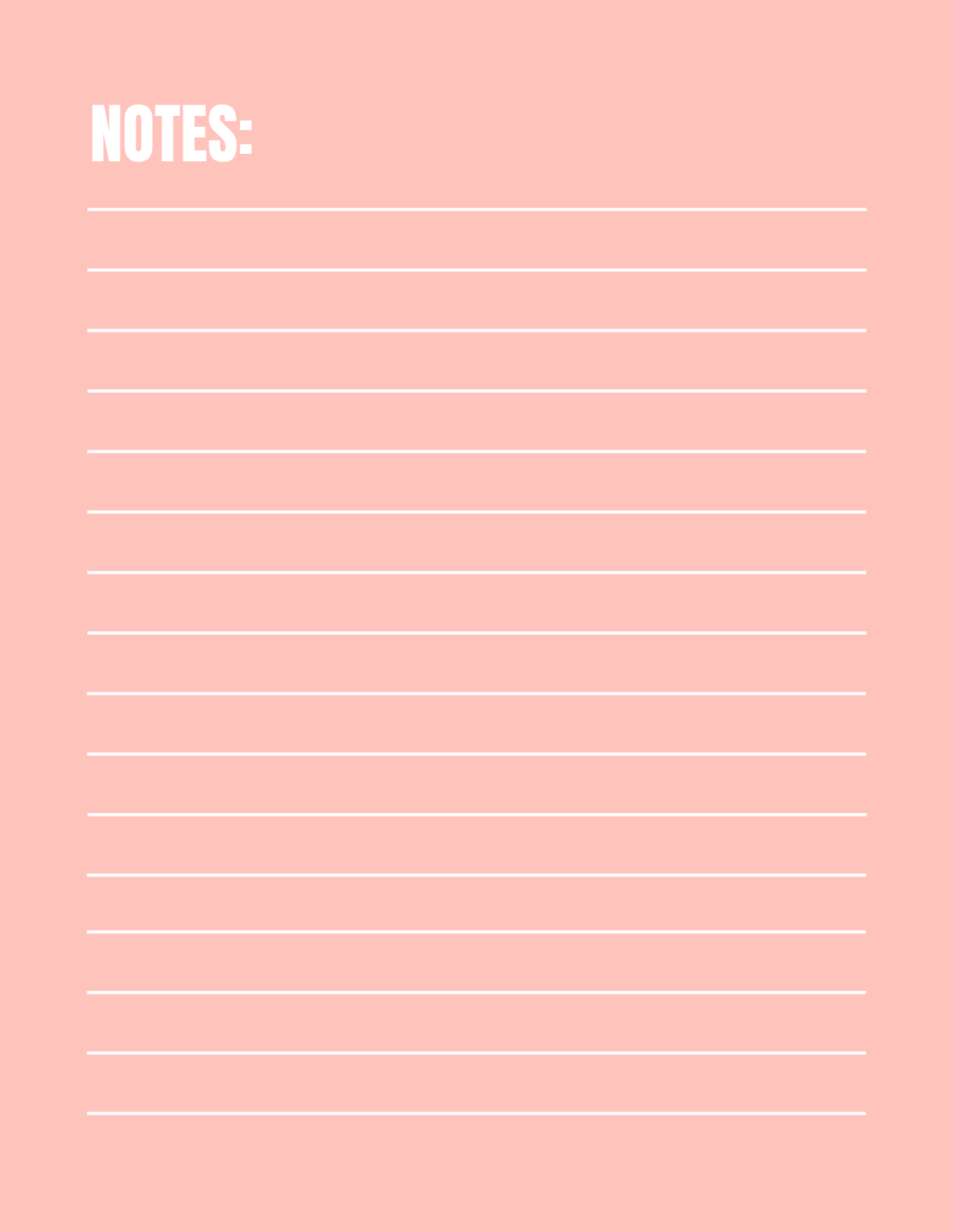 Pink Note Template | Template.net