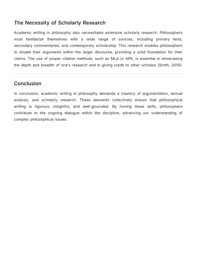 Free Academic Writing in Philosophy Template to Edit Online