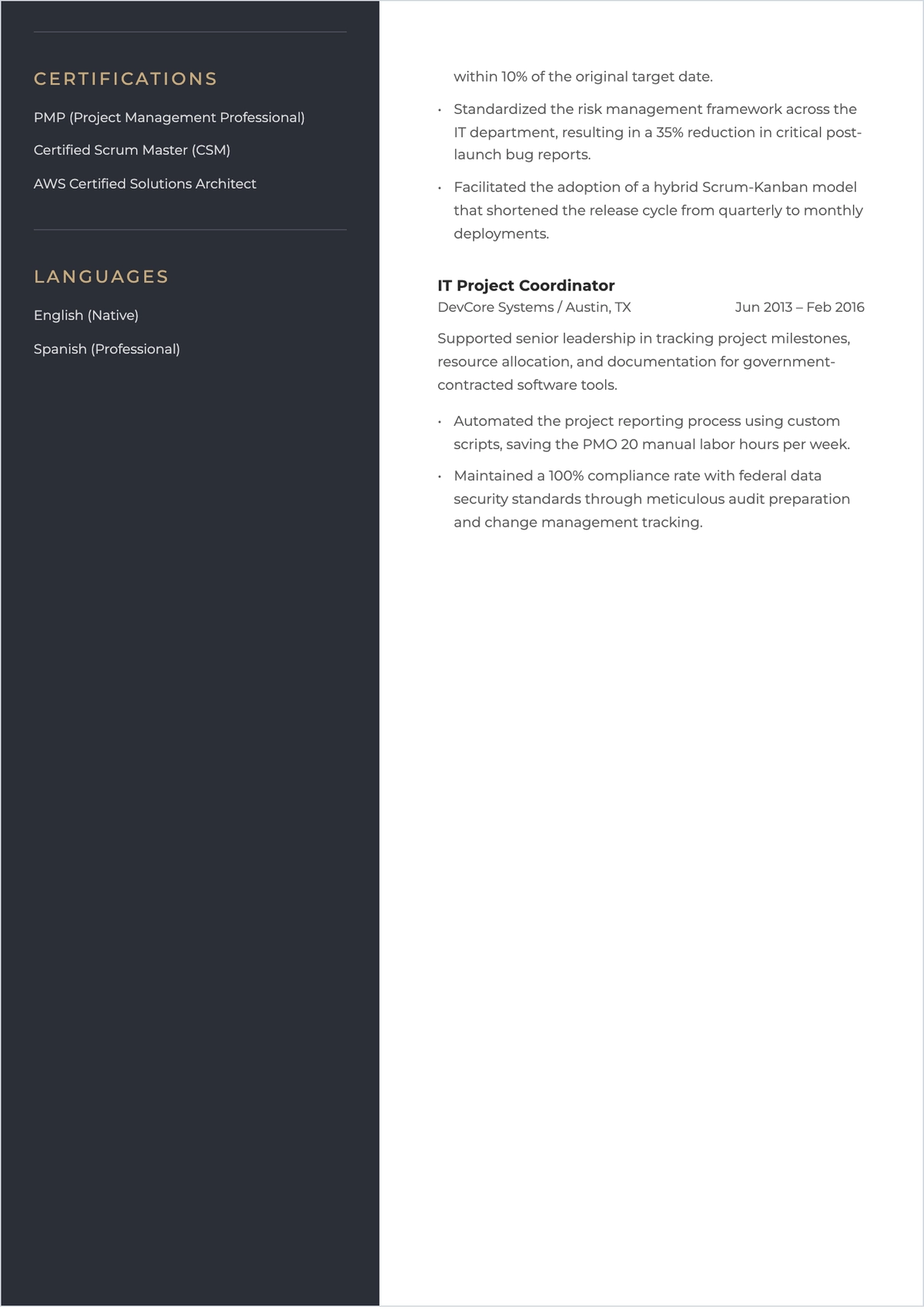 Free Impressive ATS Resume for Job Seekers Template, AI Resume Builder