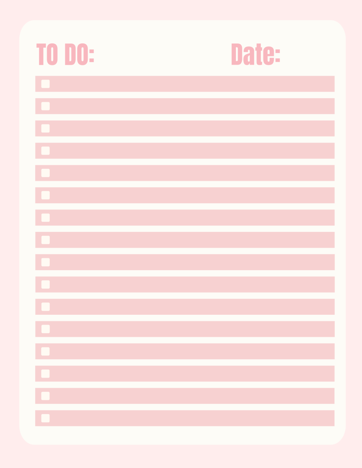 Pink To-Do-List Template | Template.net