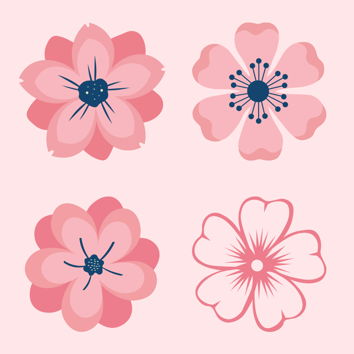 Pink Flower Clipart