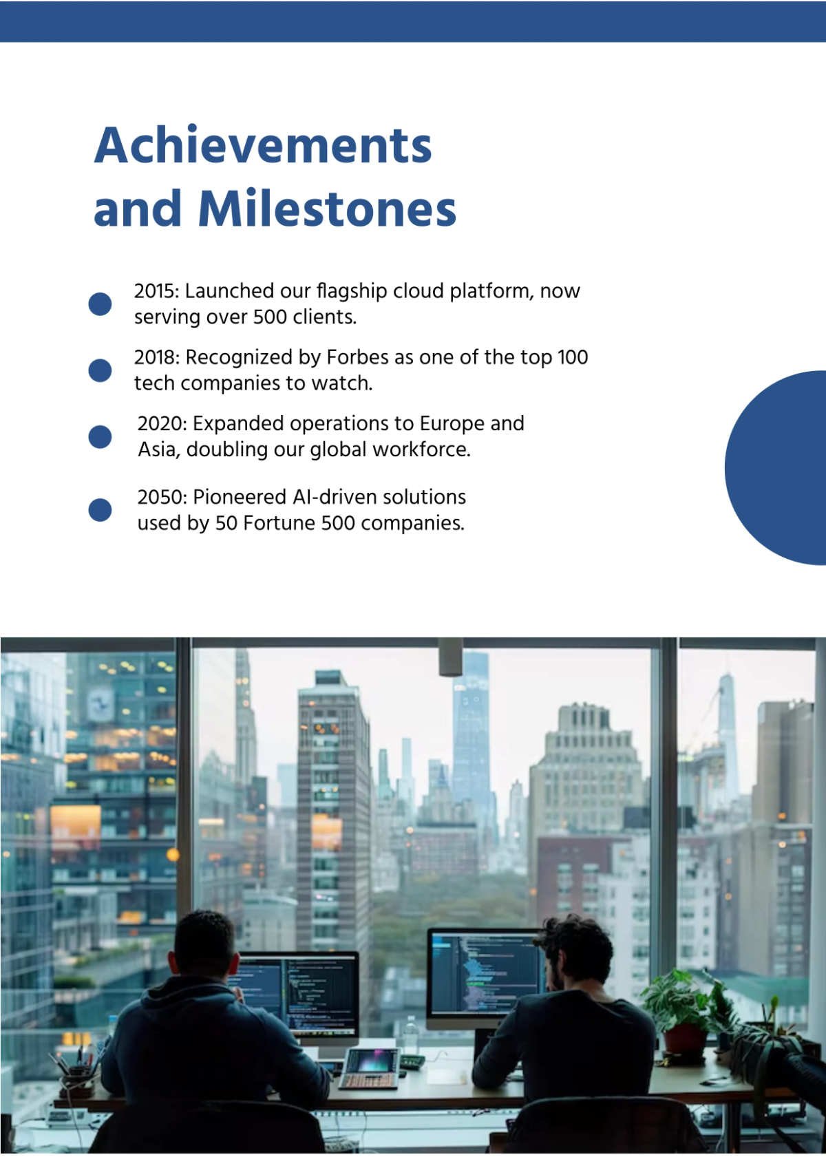 Free Business Profile Template to Edit Online